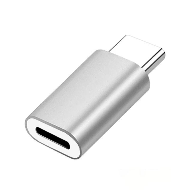 Adaptor USB Tipe C Adapter Aluminium USB C Ke Micro USB Konversi Konektor Pengisian Cepat Transfer Data