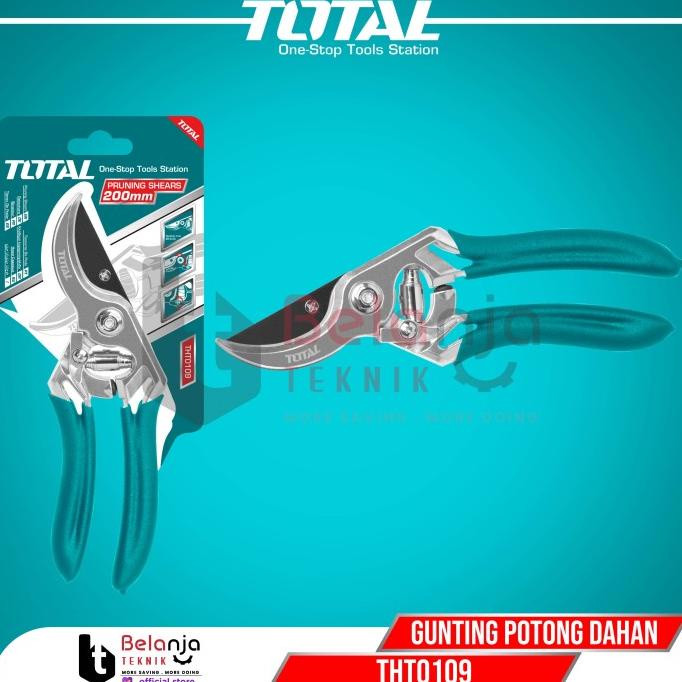 Total Pruning Shear 8 Inch Gunting Potong Dahan Stek Bengkok THT0109 belanjate77 Kualitas Baik