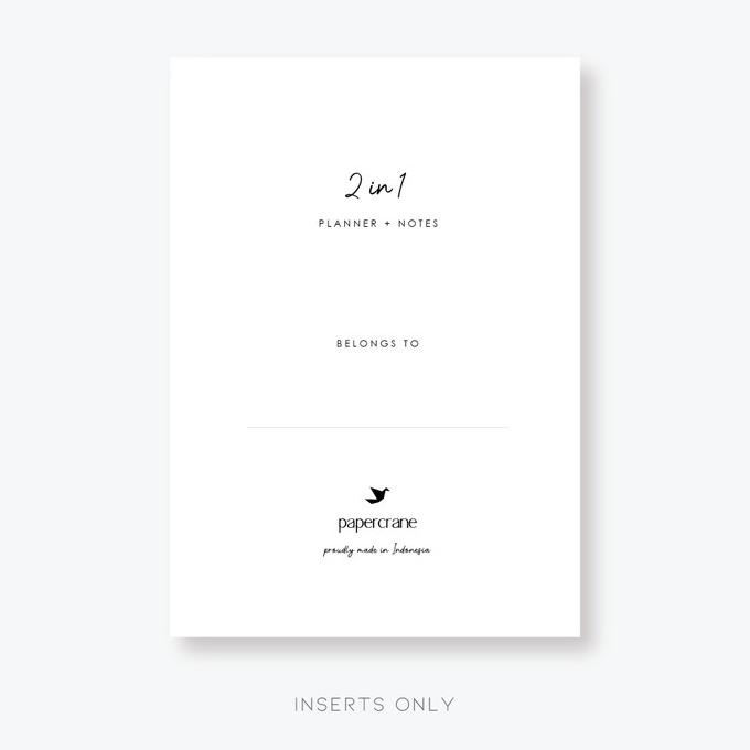 

INSERT 2 IN 1 - PAPERCRANE REFILL BOOK