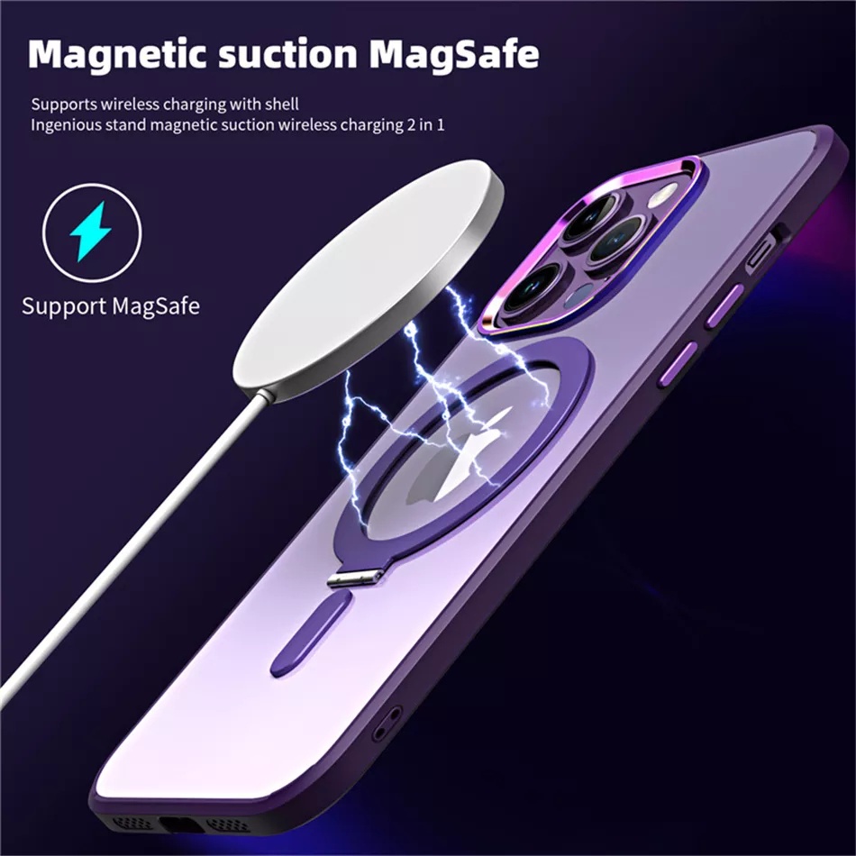 RING Magnetic MAGSAFE Stand Holder 2in1 Fuze Iphone 14 PRO MAX 14 PLUS Case Cover Casing