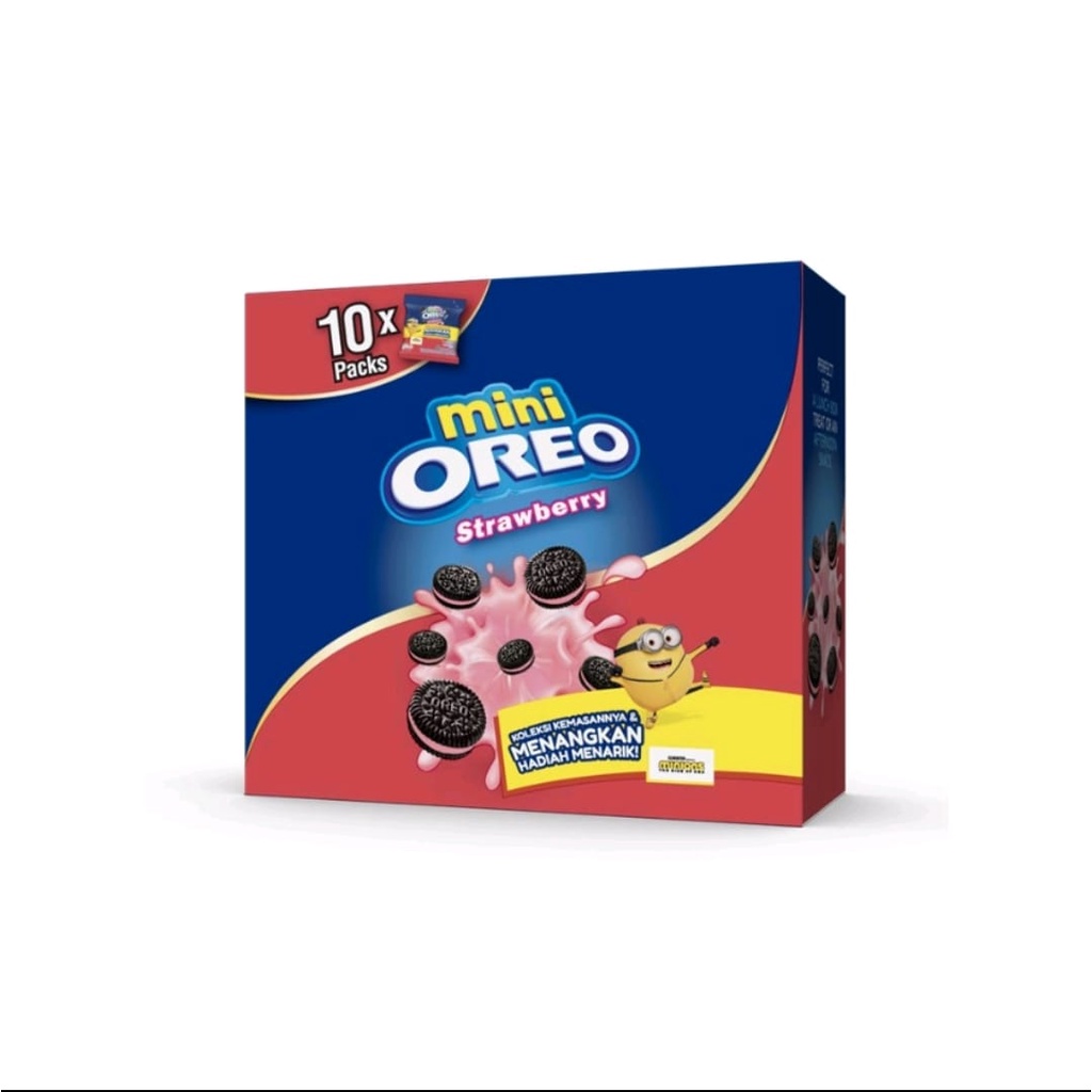 

Mini Oreo Strawberry 1 Box isi 10 pcs