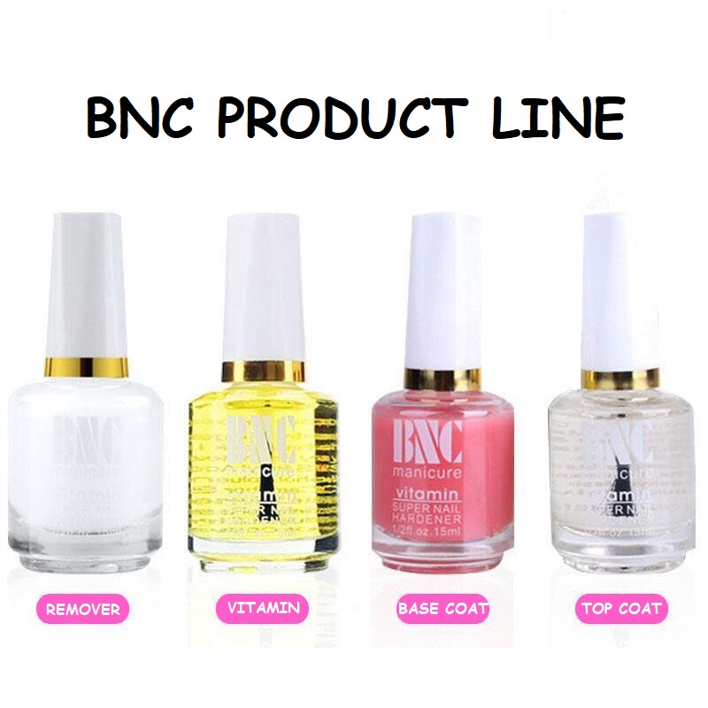 BNC Vitamin Kuku Cuticle Remover Top Coat Base Coat Cuticle Oil Manicure Pedicure Nail Polish Removal