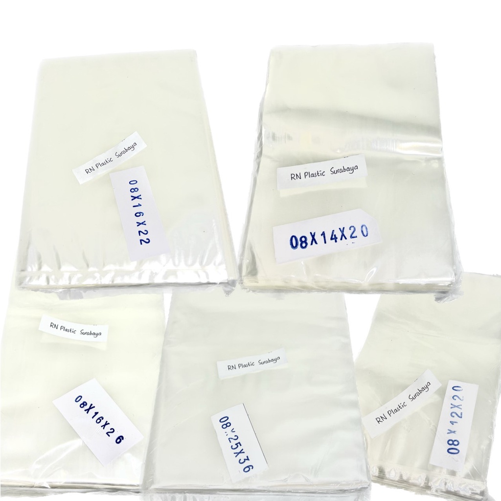 PLASTIK PP KILOAN UNTUK PACKING SNACK KERIPIK KETEBALAN 08