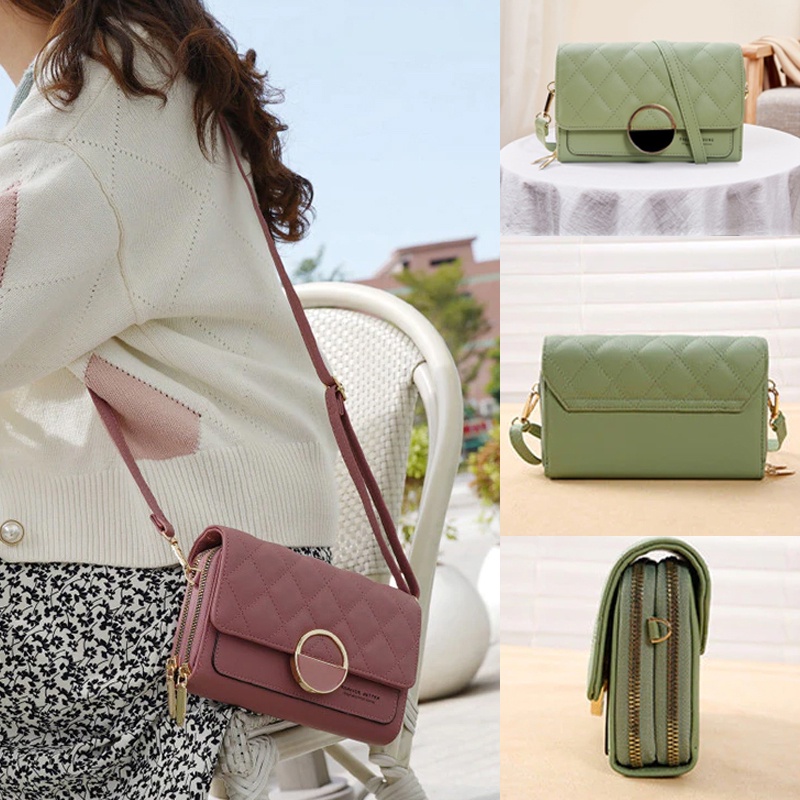 Tas Hp Forever Young Kulit Sintetis Tali Bisa Di Atur Panjang Pendek Model Import Korea Kekinian Viral Branded Harga Termurah