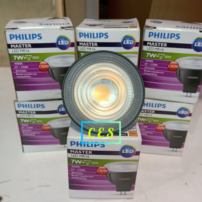 MASTER LED MR16 7WATT 24° DIMMABLE - 2700K - Philips