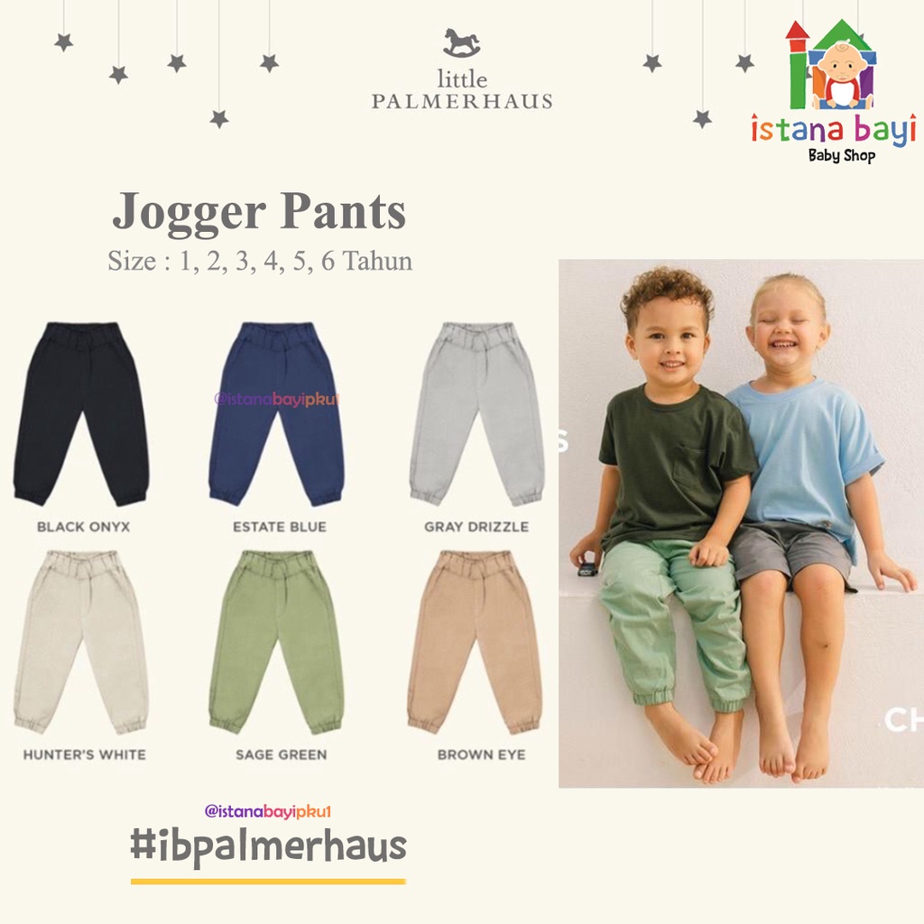 PALMERHAUS JOGGER PANTS CHINOS -CELANA JOGGER ANAK 1-6 TAHUN