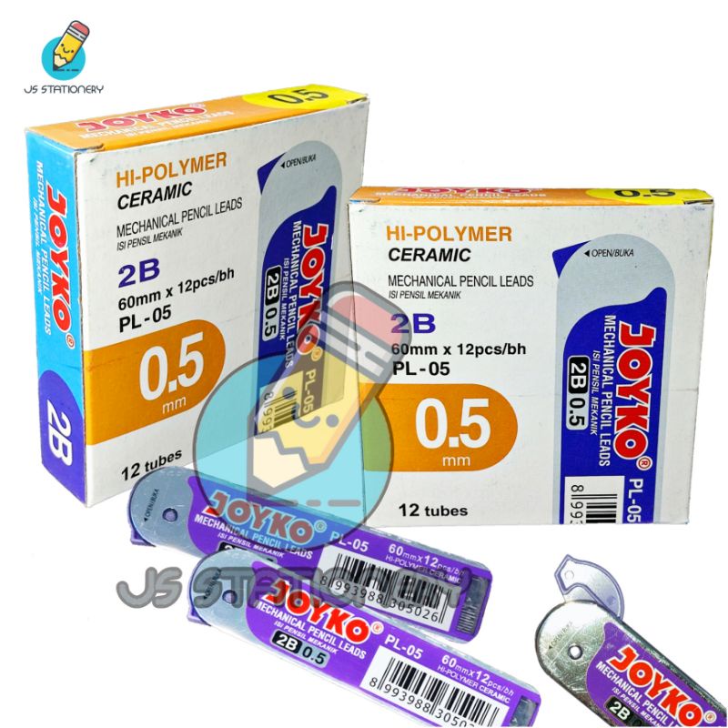 

Isi Pensil Mekanik 0.5mm PL-05 Joyko/ Refill Mechanical Pencil 0.5mm Joyko/ Isi Pensil Cetekan PL05