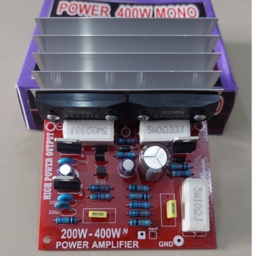 power 400 watt lengkap transistor SANKEN + Pendingin