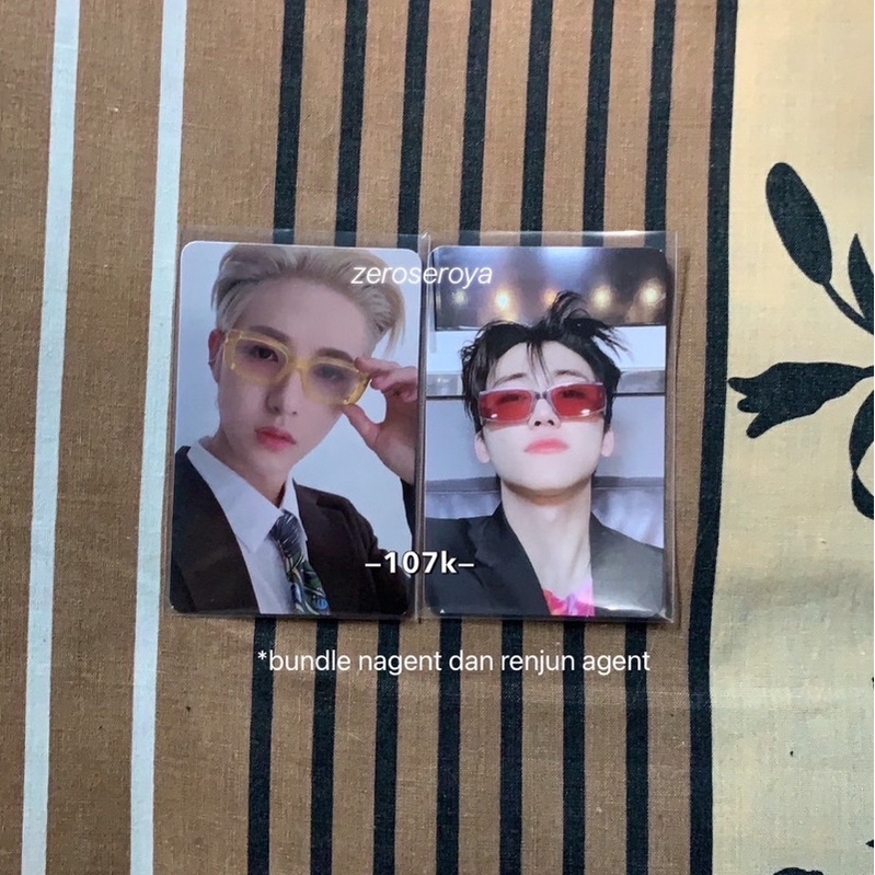 pc poca photocard nct dream ridin reload universe jaemin sapi renjun agent nagent renjun pizza sanri