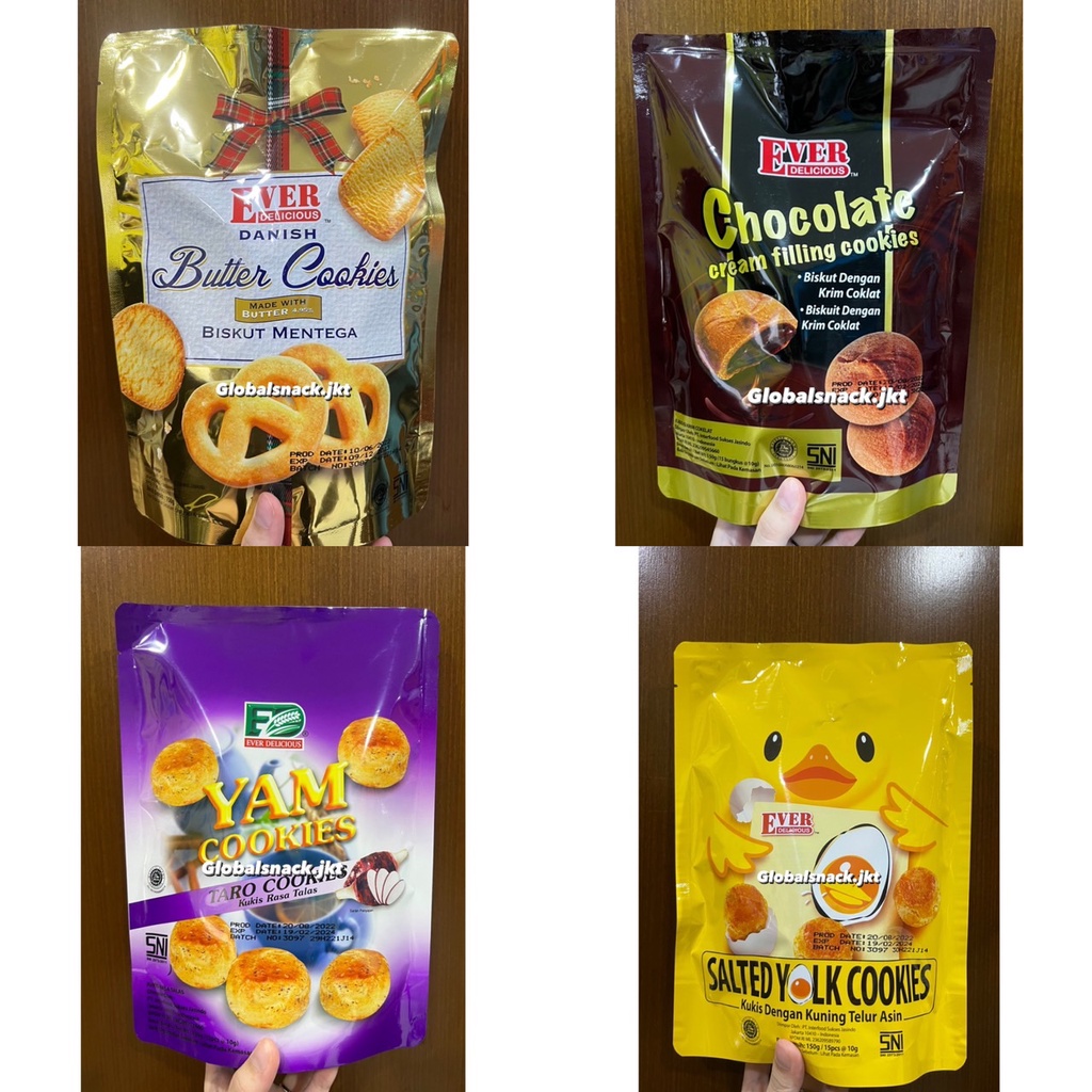 

EVER DELICIOUS COOKIES YAM TARO / BUTTER COOKIES / CHOCOLATE / SALTED