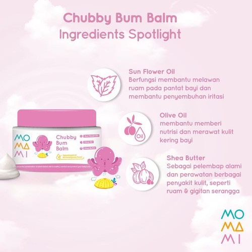 *FRAULEINCO* Momami Baby Dreamy Calming / Chubby Bum Balm - Lotion &amp; Cream Bayi (50 gr)