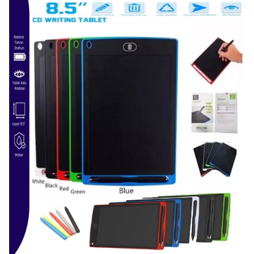 Papan Tulis Untuk Gambar Menghapus LCD 8.5 Inch LED Color With Stylus Pen Mainan Anak Edukasi Belajar Anak / Alat Tulis LCD 8.5&quot; Writing Tablet Board Pad Drawing Magic Book Tab Untuk Anak Dan Dewasa