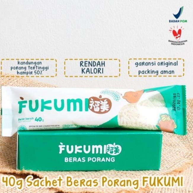 

⇆ Fukumi Beras Porang SACHET 40gr Instan Konjac Rice / SKINNY Instan Shirataki Rice ㅒ