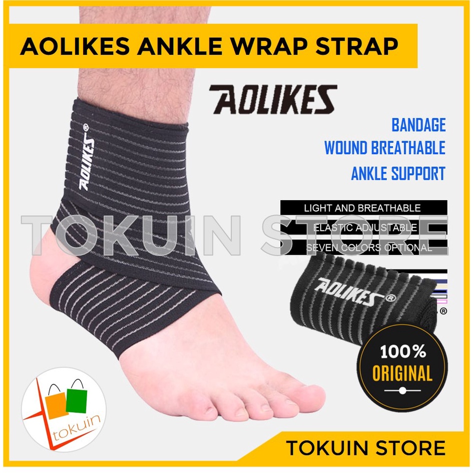 Ankle Wrap Strap Support Aolikes Brace Deker Pelindung Engkel Pergelangan Kaki