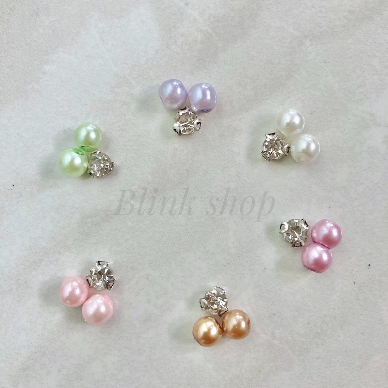 mini pearl/hiasan leher/mutiara tempel/hiasan baju/hiasan pinggang