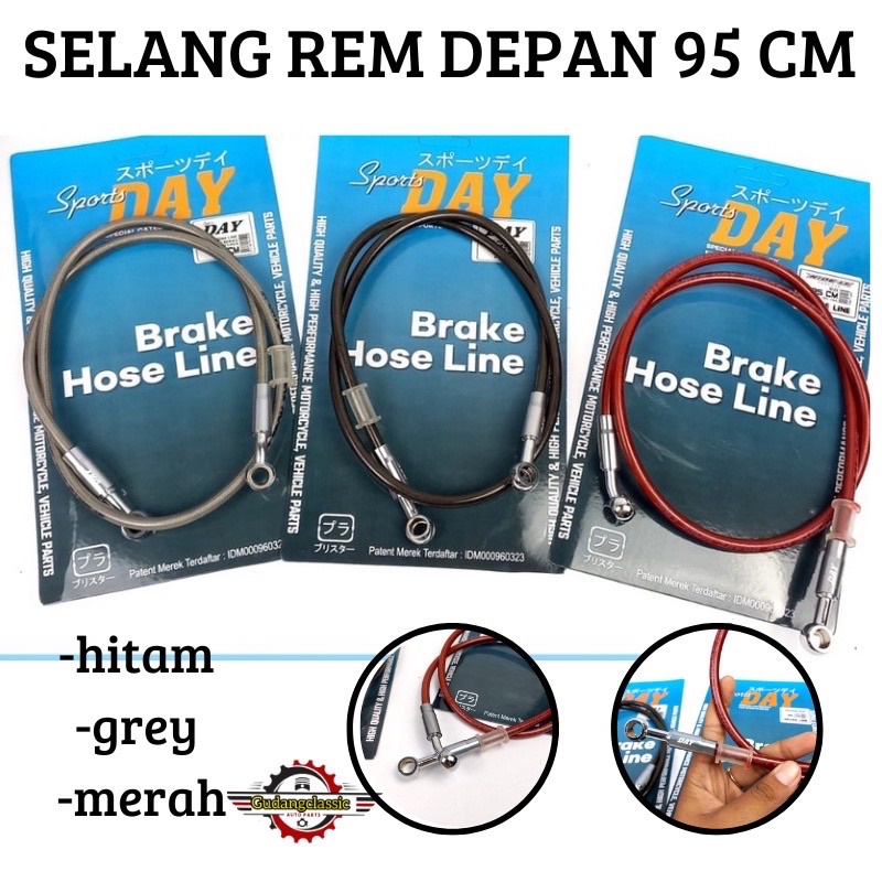 Jual Kabel Cakram Depan Day Cm Dan Cm Selang Cakram Depan Cnc Kabel Rem Depan Shopee Indonesia