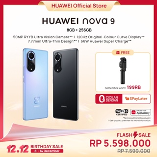 HUAWEI nova 9 Smartphone [8+256GB] | 50 MP Ultra Vision Camera | 7.77mm Ultra-Thin Design