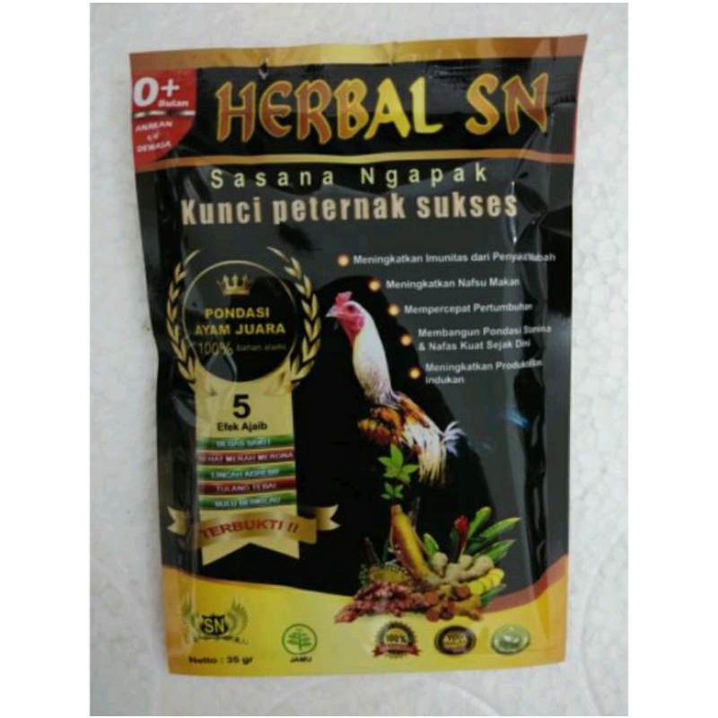 Herbal SN - Jamu untuk ayam Herbal SN sasana ngapak kunci peternak sukses
