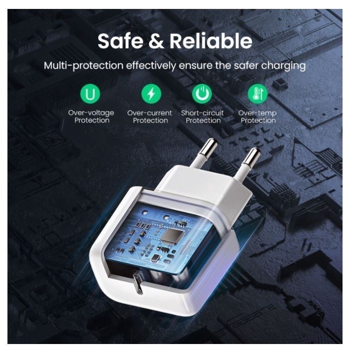 UGREEN Charger 20W PD MFi Iphone Lightning Fast Charging Quick Charge 4.0 3.0 Type C PD