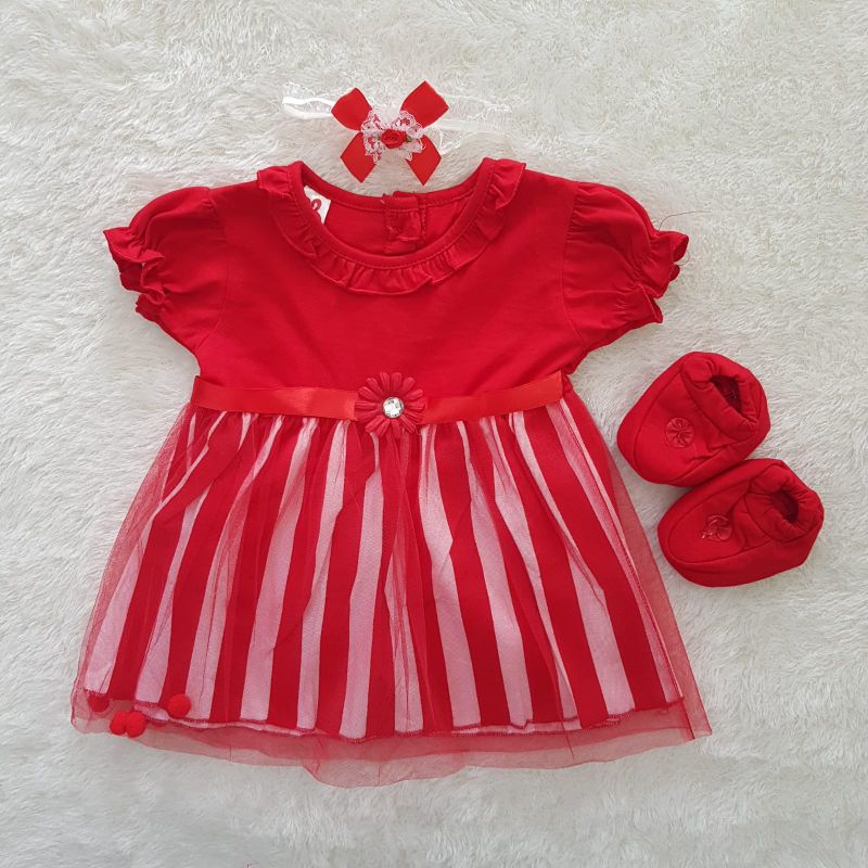 Baju Bayi Set dress 3in1