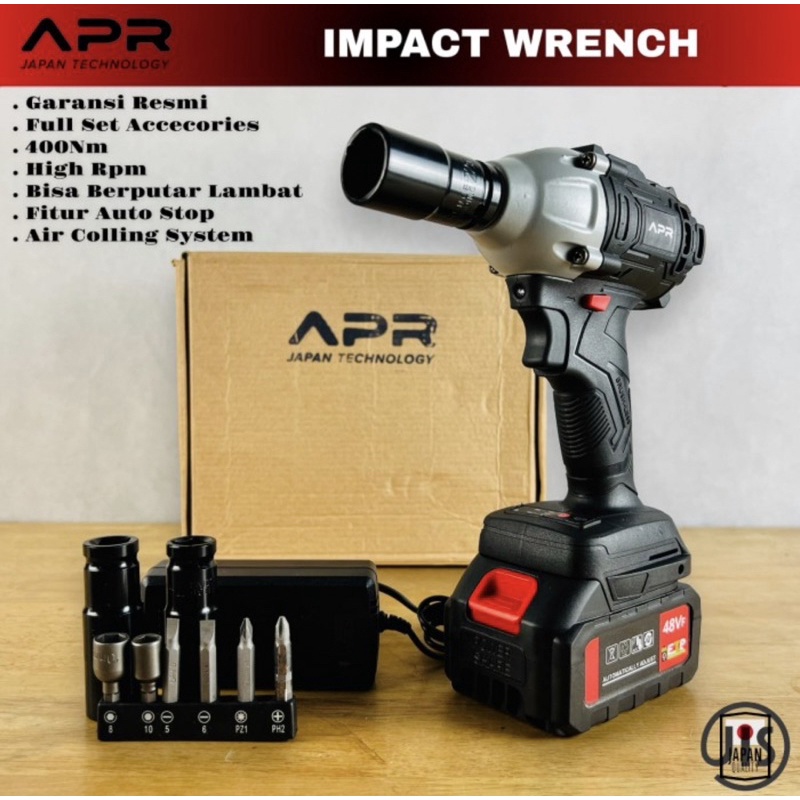 Impact wrench cordless APR 48S atau 88S japan technology