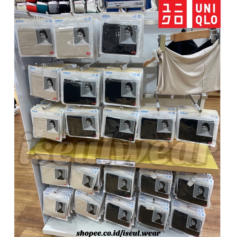 SALE UNIQLO Airism x Hana Tajima Women Inner Hijab Ciput Ninja Dalaman Kerudung Headband Bandana Nat
