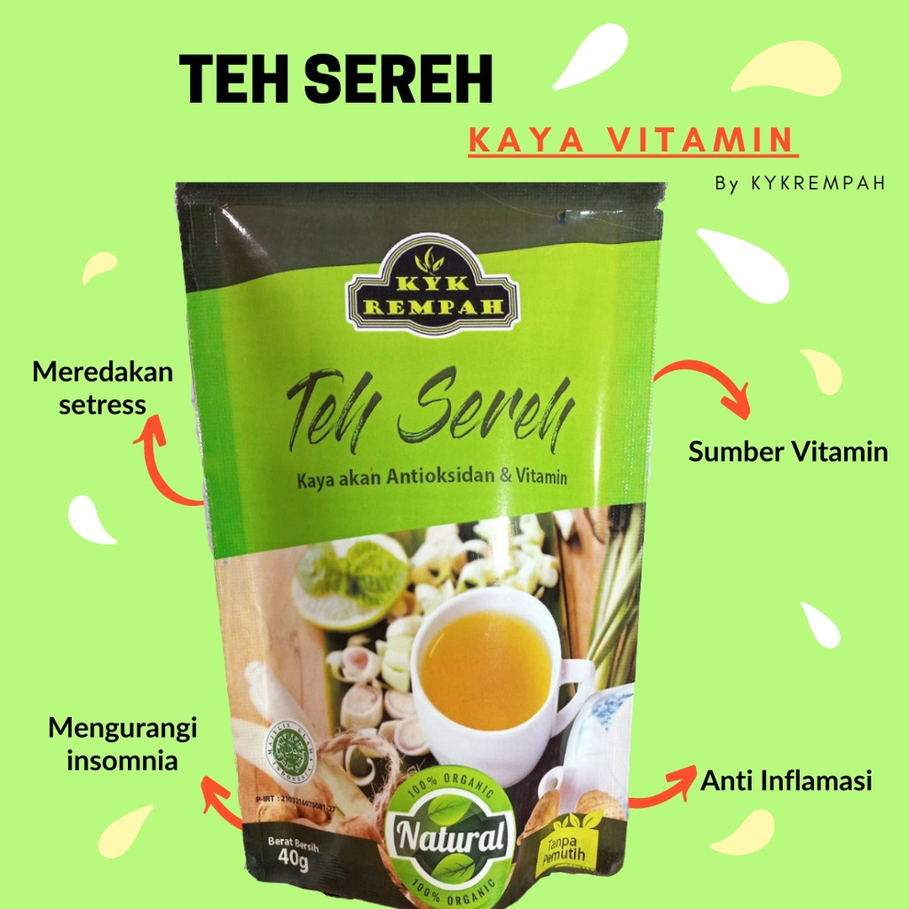 

TEH SEREH/ LEMONGRASS TEA [ POUCH ]