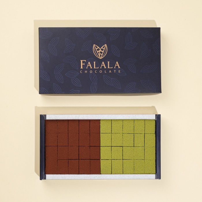 Falala Mix (Dark & Matcha) Chocolate | Japanese Nama Chocolate Premium