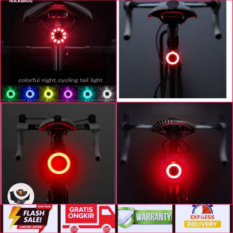 Lampu Belakang Sepeda Back Light Bentuk O