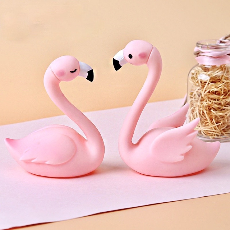 Topper Kue Flamingo Angsa Bebek / Cake Topper Swan Duck Flamingo / Dekorasi Kue Flamingo / Hiasan Ku
