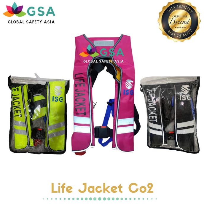 AUTOMATIC LIFE JACKET CO2, JAKET PELAMPUNG OKSIGEN PESAWAT, LIFE VEST