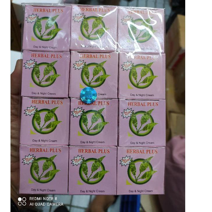 [12set] CREAM HERBAL PLUS DAY & NIGHT ASLI