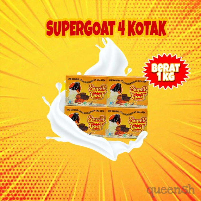 

[new] [PAKET SUPERGOAT 4 KOTAK] SUPER GOAT SUSU KAMBING ETAWA DGN GULA AREN