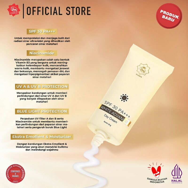 [SUNSCREEN] Viva White Advance Day Cream SPF 30+++