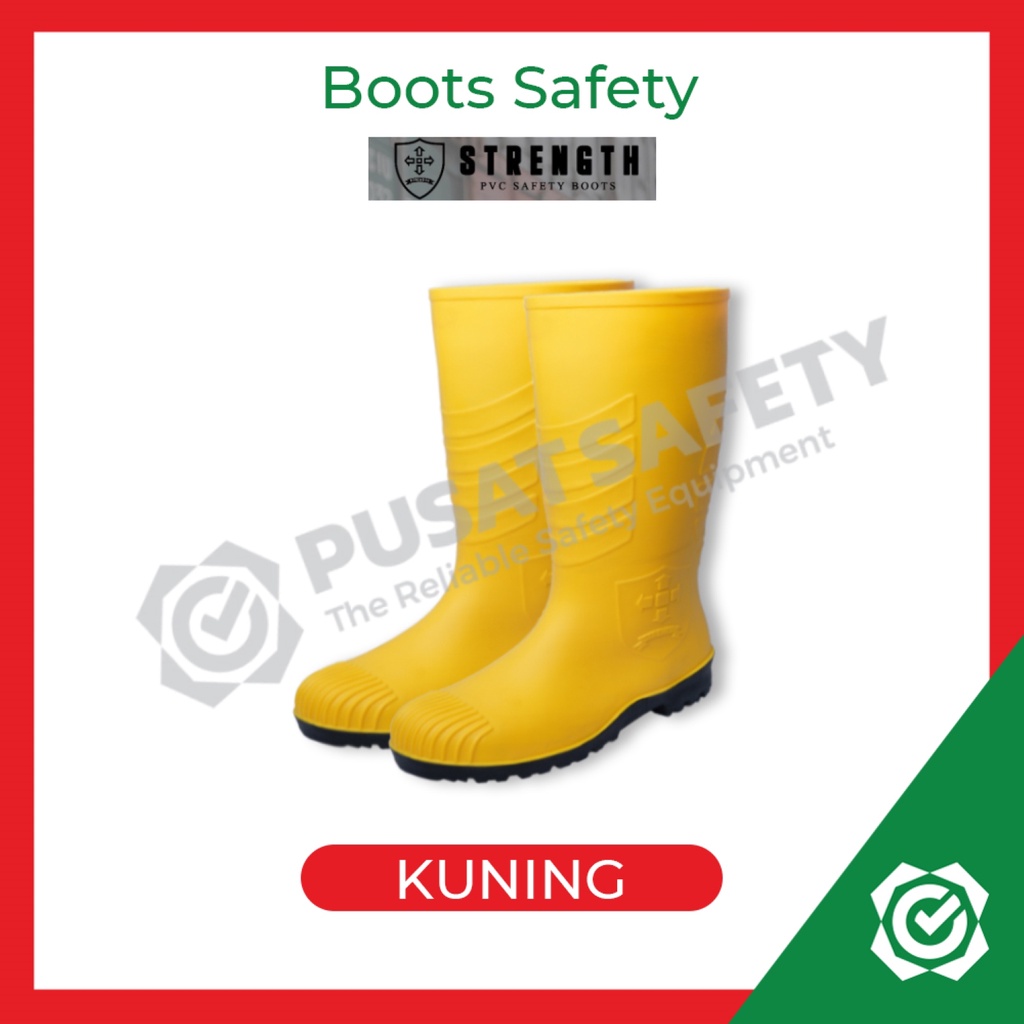 Sepatu Boot Strength Safety Kuning