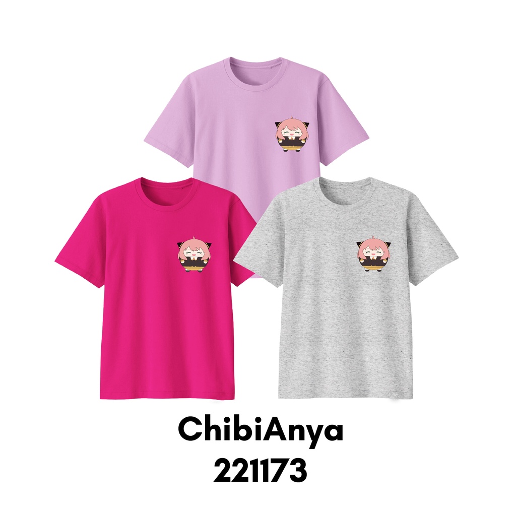 Kaos Bayi Sampai Dewasa Anime Spy x Family Bahan Katun Combed Premium 30s