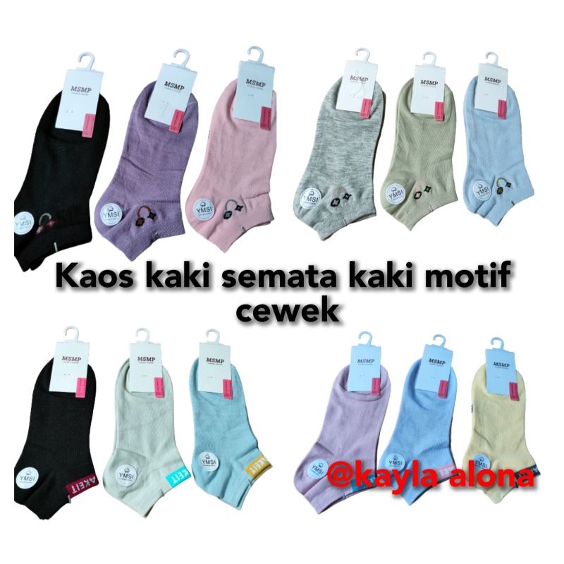 KAOS KAKI SEMATA KAKI CEWEK POLOS