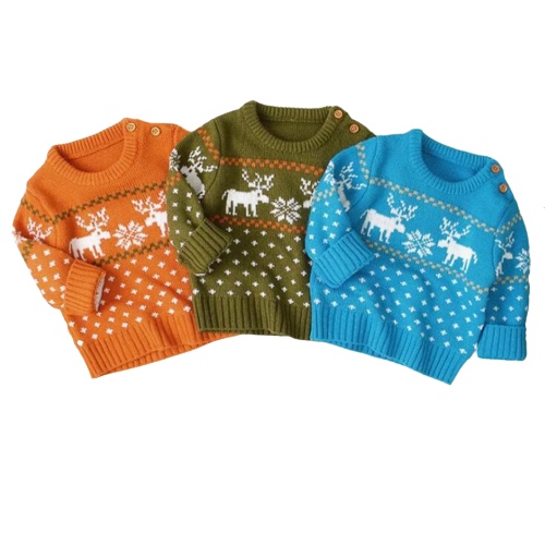 TokoMilkan - Sweater Rajut Anak Perempuan &amp; Laki Laki REINDEER Swater Kids Rajut Halus