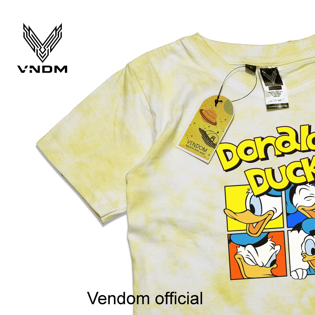 Vendom Kids Baju Kaos Anak Washet Tie Dye Laki Laki / Perempuan Unisex Umur 1-12 Tahun Bahan Cotton 30S