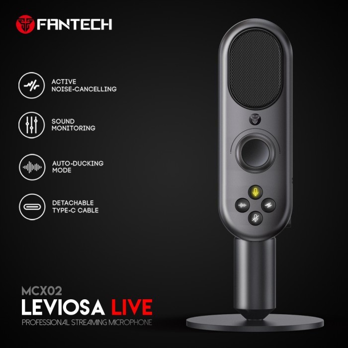 Fantech LEVIOSA LIVE MCX02 Dynamic Microphone USB for PC HP Laptop