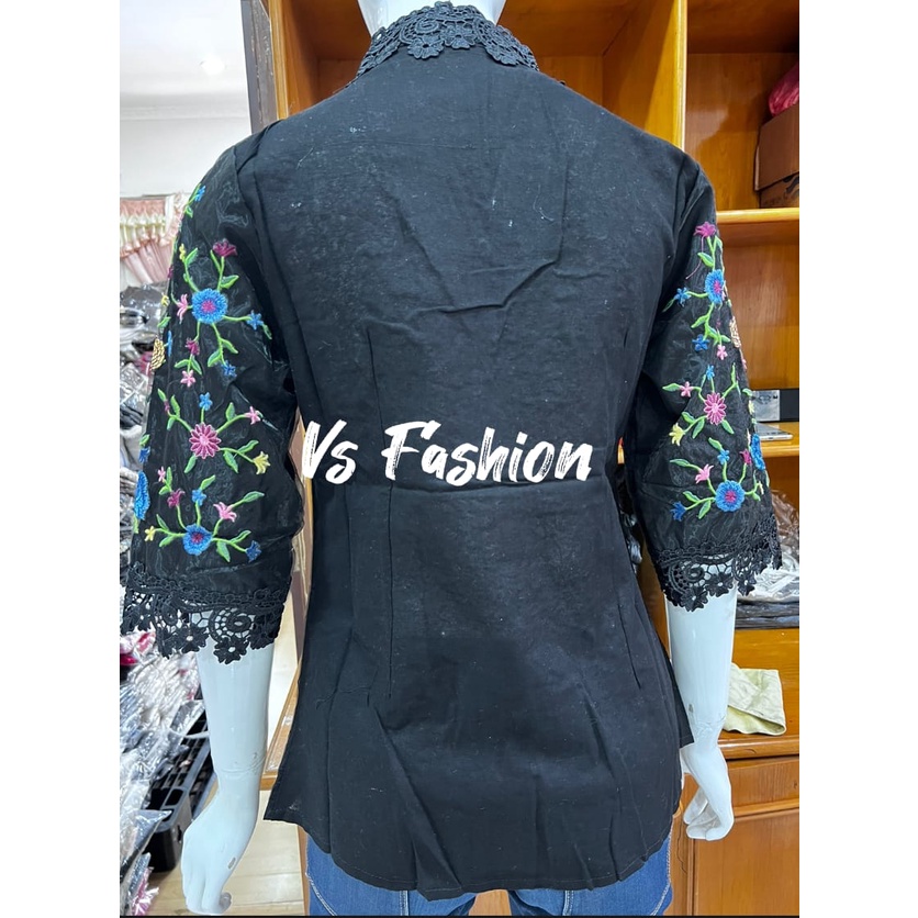 Kebaya alexuez  hitam bordir organdi 0504 /kebaya premium