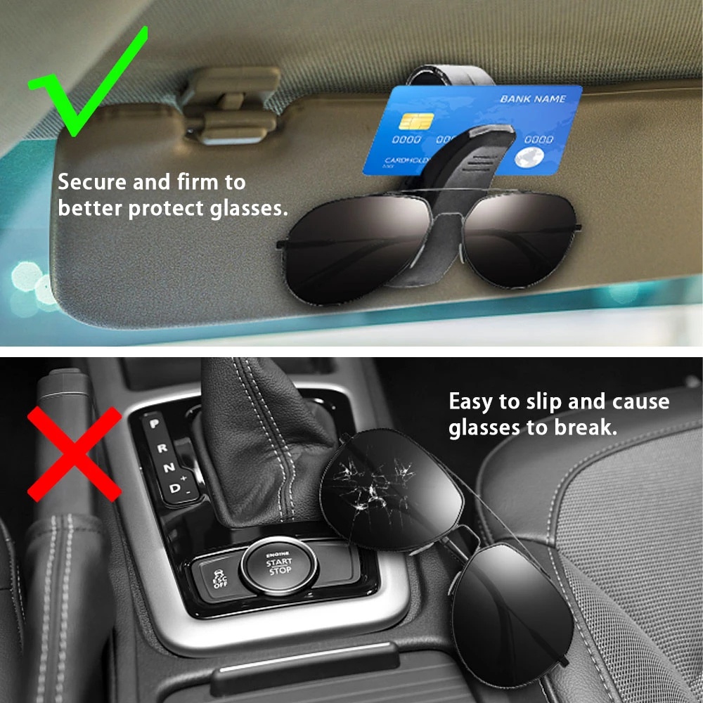 [Harga Grosir] Stand Kacamata Multifungsi Kreatif Untuk Auto Universal Car Sun Visor Sunglasses Clip Kacamata Pengikat Untuk Mobil Auto Card Ticket Holder Stand