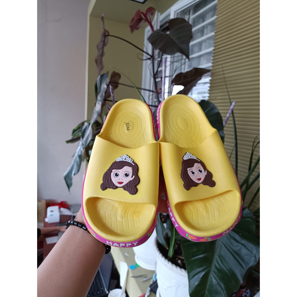 SANDAL SELOP ANAK PEREMPUAN IMPORT MOTIF KARTUN LUCU 2222-1/ 2208-A3/ (24-35) SANDAL ANAK TERMURAH