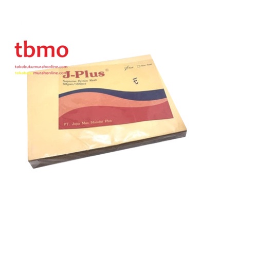 

TBMO AMPLOP J-PLUS E SEAL / NON SEAL J-PLUS ISI 100 / AMPLOP COKLAT