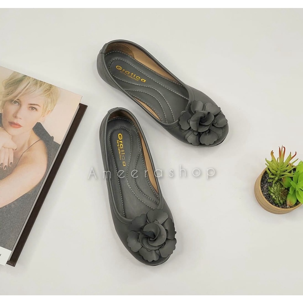 promo big sale 11-11 shope Flatshoes Sepatu Wanita FLOWER Gratica AP081