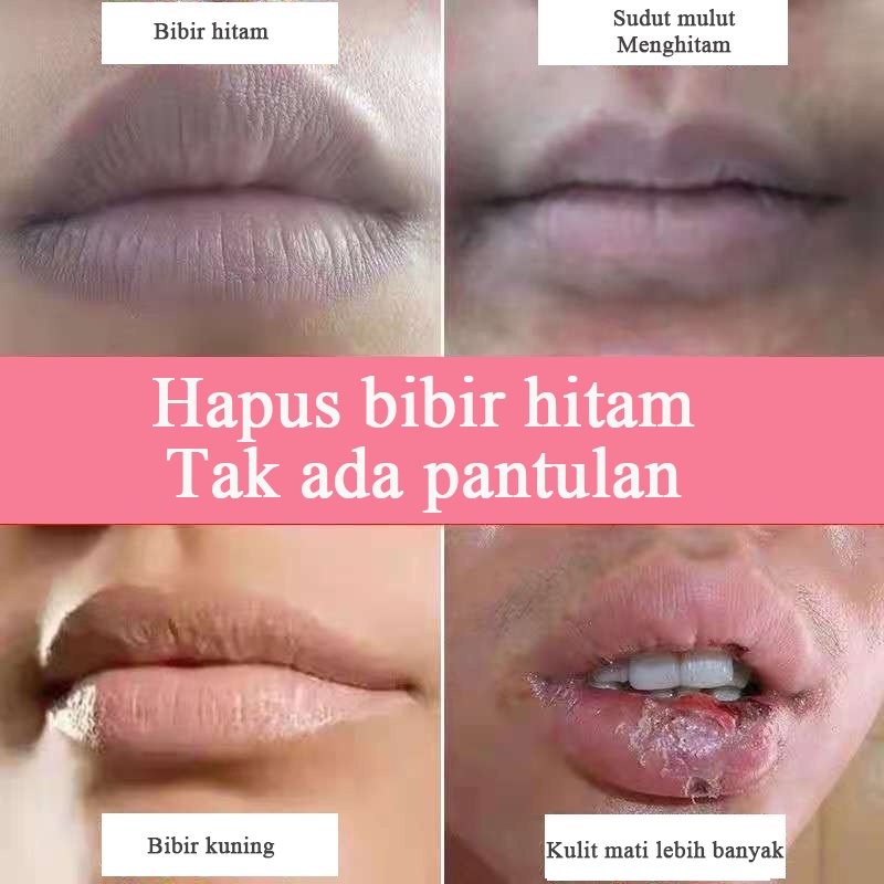 [Barang Spot] serum bibir masker bibir pelembab bibir  Perbaikan pelembab bibir kering dan pecah-pecah masker perawatan bibir memudarkan kerutan bibir