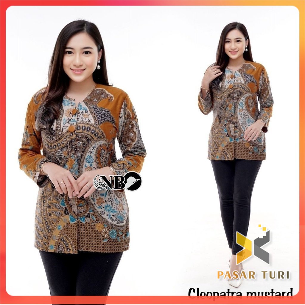 BLOUSE BATIK WANITA MODERN KEKENIAN