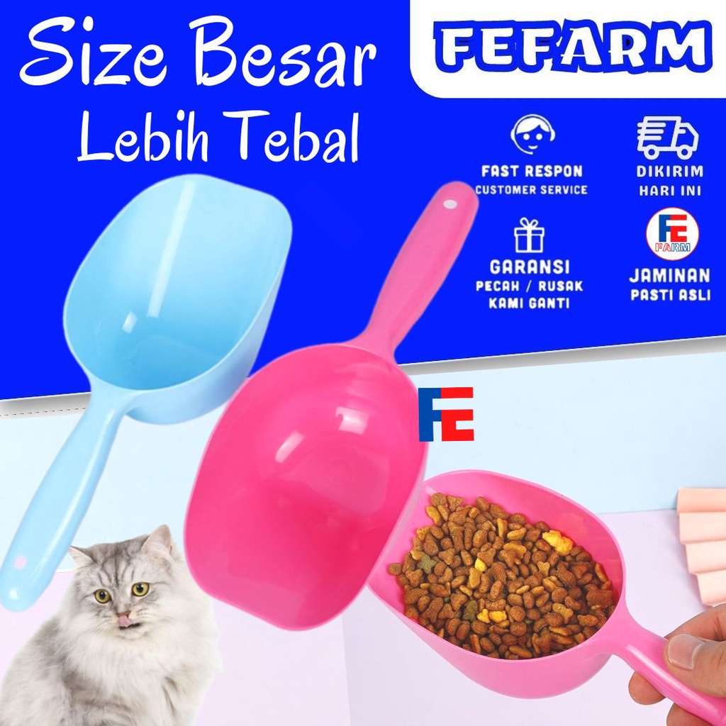 Sekop / Sendok Takar Makanan Hewan | Pet Food Scoop | Takaran Makanan Anjing Kucing Kelinci Burung FEFARM