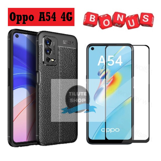 Case OPPO A54 4G 2021 Casing Auto Fokus Motif Kulit Jeruk PROMO PAKET 2IN1- GRATIS Tempered Glass La