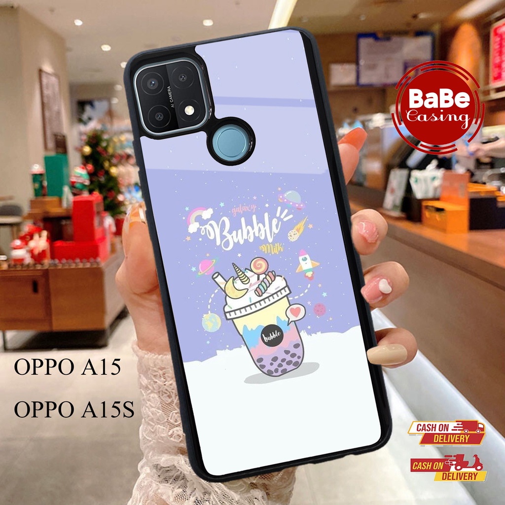 CASE  OPPO A15  / A15S   MOTIF [ BOBA ] Fashion Case - Case Terbaru - Case Termurah - Case Terlaris 